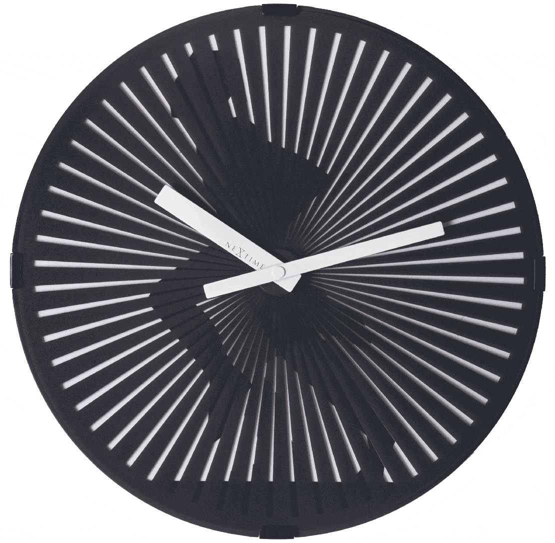NeXtime Clocks wall clock featuring a 30 cm plastic design with a motion running man animation.